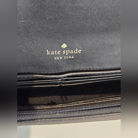Kate Spade Black Glitter Wristlet/Wallet - Picture 2 of 2